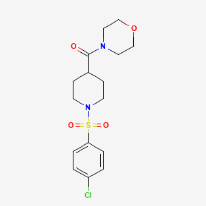 4-({1-[(4-chlorophenyl)sulfonyl]-4-piperidinyl}carbonyl)morpholine