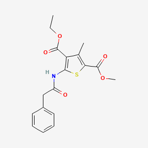 4-ethyl 2-methyl 3-methyl-5-[(phenylacetyl)amino]-2,4-thiophenedicarboxylate