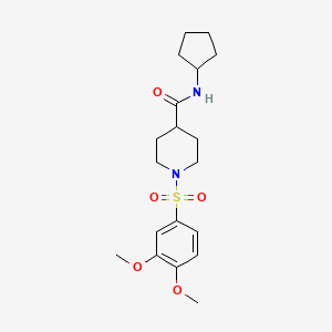 N-cyclopentyl-1-[(3,4-dimethoxyphenyl)sulfonyl]-4-piperidinecarboxamide