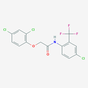 N-[4-chloro-2-(trifluoromethyl)phenyl]-2-(2,4-dichlorophenoxy)acetamide