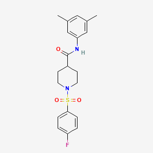 N-(3,5-dimethylphenyl)-1-((4-fluorophenyl)sulfonyl)piperidine-4-carboxamide