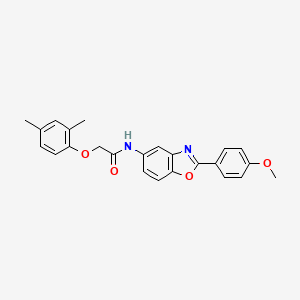 2-(2,4-dimethylphenoxy)-N-[2-(4-methoxyphenyl)-1,3-benzoxazol-5-yl]acetamide