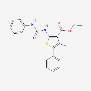 Ethyl 4-methyl-5-phenyl-2-(phenylcarbamoylamino)thiophene-3-carboxylate