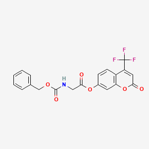 2-oxo-4-(trifluoromethyl)-2H-chromen-7-yl N-[(benzyloxy)carbonyl]glycinate