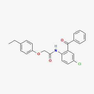 N-[4-chloro-2-(phenylcarbonyl)phenyl]-2-(4-ethylphenoxy)acetamide