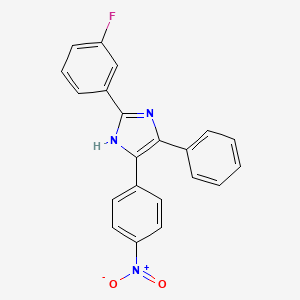 2-(3-fluorophenyl)-5-(4-nitrophenyl)-4-phenyl-1H-imidazole