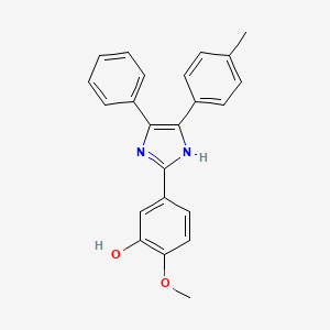 2-methoxy-5-[5-(4-methylphenyl)-4-phenyl-1H-imidazol-2-yl]phenol