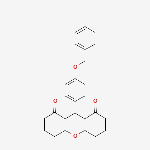 9-{4-[(4-methylbenzyl)oxy]phenyl}-3,4,5,6,7,9-hexahydro-1H-xanthene-1,8(2H)-dione