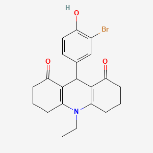 9-(3-bromo-4-hydroxyphenyl)-10-ethyl-3,4,6,7,9,10-hexahydro-1,8(2H,5H)-acridinedione