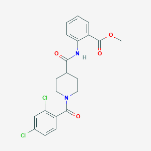 methyl 2-({[1-(2,4-dichlorobenzoyl)-4-piperidinyl]carbonyl}amino)benzoate