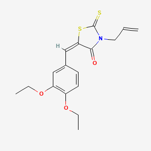 3-allyl-5-(3,4-diethoxybenzylidene)-2-thioxo-1,3-thiazolidin-4-one