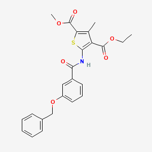 4-ethyl 2-methyl 5-{[3-(benzyloxy)benzoyl]amino}-3-methyl-2,4-thiophenedicarboxylate