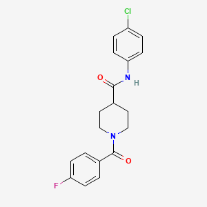 N-(4-chlorophenyl)-1-[(4-fluorophenyl)carbonyl]piperidine-4-carboxamide