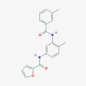 N-[4-methyl-3-[(3-methylbenzoyl)amino]phenyl]furan-2-carboxamide