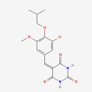 5-(3-bromo-4-isobutoxy-5-methoxybenzylidene)-2,4,6(1H,3H,5H)-pyrimidinetrione