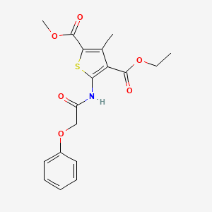 4-ethyl 2-methyl 3-methyl-5-[(phenoxyacetyl)amino]-2,4-thiophenedicarboxylate