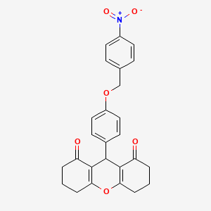 9-{4-[(4-nitrobenzyl)oxy]phenyl}-3,4,5,6,7,9-hexahydro-1H-xanthene-1,8(2H)-dione