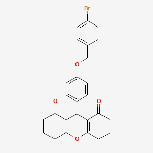 9-{4-[(4-bromobenzyl)oxy]phenyl}-3,4,5,6,7,9-hexahydro-1H-xanthene-1,8(2H)-dione