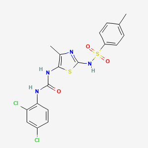 N-[5-({[(2,4-dichlorophenyl)amino]carbonyl}amino)-4-methyl-1,3-thiazol-2-yl]-4-methylbenzenesulfonamide