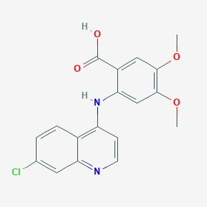 2-[(7-Chloroquinolin-4-yl)amino]-4,5-dimethoxybenzoic acid