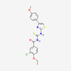 3-chloro-4-ethoxy-N-{[4-(4-methoxyphenyl)-1,3-thiazol-2-yl]carbamothioyl}benzamide