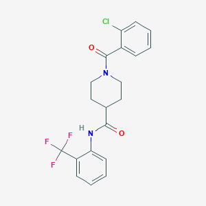 1-(2-chlorobenzoyl)-N-[2-(trifluoromethyl)phenyl]-4-piperidinecarboxamide