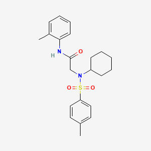 N~2~-cyclohexyl-N-(2-methylphenyl)-N~2~-[(4-methylphenyl)sulfonyl]glycinamide