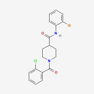 N-(2-bromophenyl)-1-(2-chlorobenzoyl)-4-piperidinecarboxamide