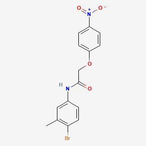 N-(4-bromo-3-methylphenyl)-2-(4-nitrophenoxy)acetamide