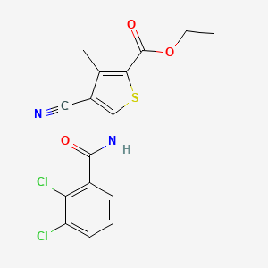 ethyl 4-cyano-5-[(2,3-dichlorobenzoyl)amino]-3-methyl-2-thiophenecarboxylate