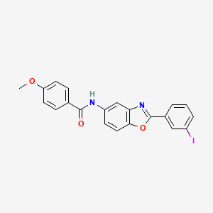 N-[2-(3-iodophenyl)-1,3-benzoxazol-5-yl]-4-methoxybenzamide