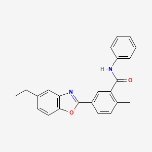 5-(5-ethyl-1,3-benzoxazol-2-yl)-2-methyl-N-phenylbenzamide