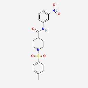 1-(4-METHYLBENZENESULFONYL)-N-(3-NITROPHENYL)PIPERIDINE-4-CARBOXAMIDE