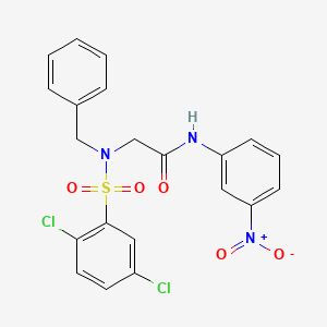 N~2~-benzyl-N~2~-[(2,5-dichlorophenyl)sulfonyl]-N-(3-nitrophenyl)glycinamide