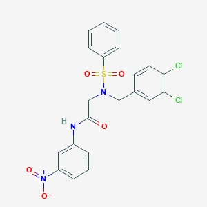 N~2~-(3,4-dichlorobenzyl)-N-(3-nitrophenyl)-N~2~-(phenylsulfonyl)glycinamide