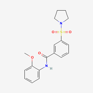 N-(2-methoxyphenyl)-3-(1-pyrrolidinylsulfonyl)benzamide