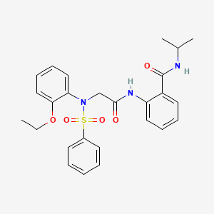 2-{[N-(2-ethoxyphenyl)-N-(phenylsulfonyl)glycyl]amino}-N-isopropylbenzamide