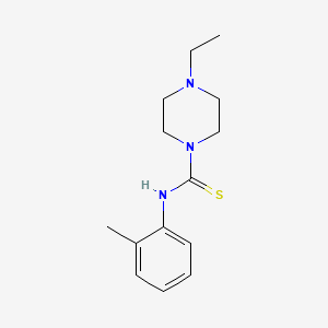 4-ethyl-N-(2-methylphenyl)piperazine-1-carbothioamide