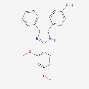 4-[2-(2,4-dimethoxyphenyl)-4-phenyl-1H-imidazol-5-yl]phenol