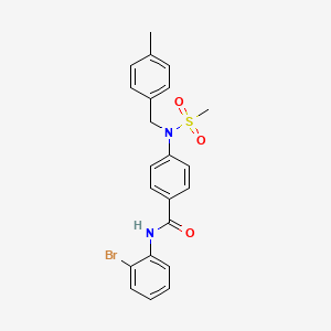 N-(2-bromophenyl)-4-[(4-methylbenzyl)(methylsulfonyl)amino]benzamide