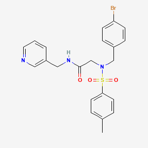 N~2~-(4-bromobenzyl)-N~2~-[(4-methylphenyl)sulfonyl]-N~1~-(3-pyridinylmethyl)glycinamide