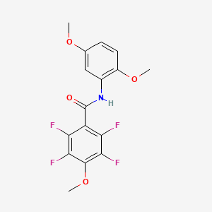 N-(2,5-dimethoxyphenyl)-2,3,5,6-tetrafluoro-4-methoxybenzamide