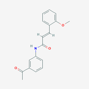 N-(3-acetylphenyl)-3-(2-methoxyphenyl)acrylamide