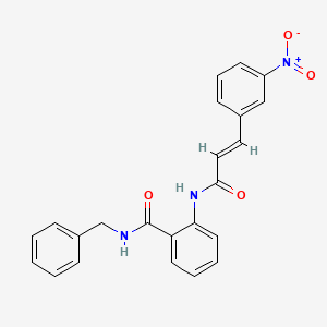 N-benzyl-2-{[3-(3-nitrophenyl)acryloyl]amino}benzamide