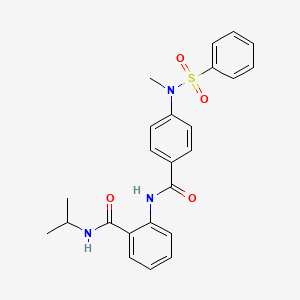 N-isopropyl-2-({4-[methyl(phenylsulfonyl)amino]benzoyl}amino)benzamide