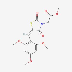 methyl [(5E)-2,4-dioxo-5-(2,4,6-trimethoxybenzylidene)-1,3-thiazolidin-3-yl]acetate