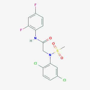 N~2~-(2,5-dichlorophenyl)-N~1~-(2,4-difluorophenyl)-N~2~-(methylsulfonyl)glycinamide