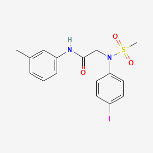 2-(4-iodo-N-methylsulfonylanilino)-N-(3-methylphenyl)acetamide