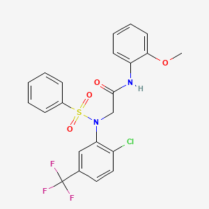 N~2~-[2-chloro-5-(trifluoromethyl)phenyl]-N~1~-(2-methoxyphenyl)-N~2~-(phenylsulfonyl)glycinamide