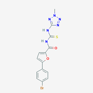 molecular formula C14H11BrN6O2S B365838 5-(4-bromophenyl)-N-[(2-methyl-2H-tetrazol-5-yl)carbamothioyl]furan-2-carboxamide CAS No. 895048-22-3